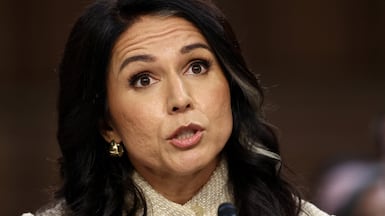 US Director of National Intelligence Tulsi Gabbard testifies before the Senate intelligence committee hearing. Reuters