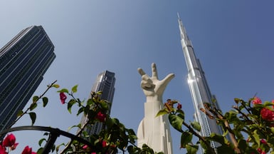 A view of Burj Khalifa after an Iranian attack on Dubai earlier this month. Reuters