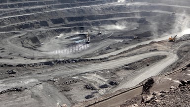Miners at the Bayan Obo mine containing rare earth minerals, in Inner Mongolia, China. Reuters