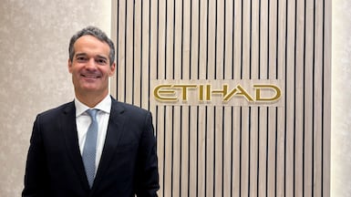 Antonoaldo Neves, chief executive of Etihad Airways. The airline increased its network from 94 to 110 destinations in 2025. Photo: Reuters