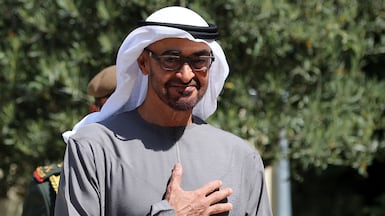 President Sheikh Mohamed spoke of a peaceful future in an Eid Al Fitr message. Chris Whiteoak / The National