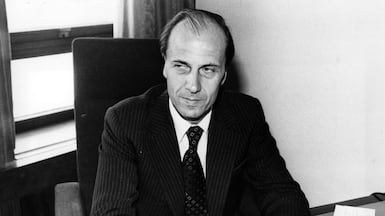 Norman Tebbit served in Margaret Thatcher’s Cabinet from 1981 to 1987. Getty Images